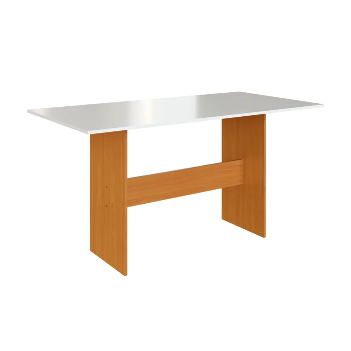 Conjunto Mesa Karla Paris com 6 Cadeiras Freijó Offwhite Cacau - Indekes - Image 4