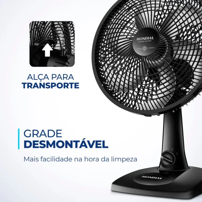 Ventilador de Mesa Mondial 6 pás VSP-30-B - Image 2
