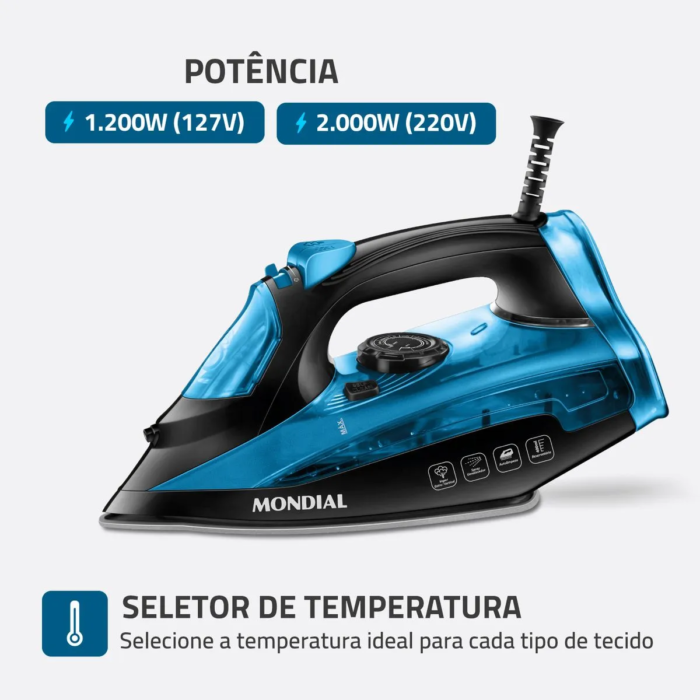 Ferro a Vapor Mondial F-53 - Image 3