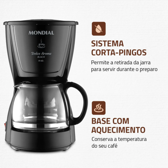 Cafeteira Elétrica Mondial C-30-18X-FB - Image 3