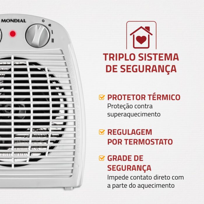 Aquecedor de Ar Mondial, 127V - A-08 - Image 3