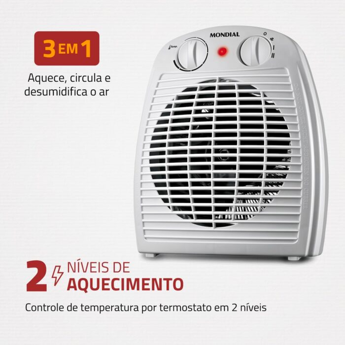 Aquecedor de Ar Mondial, 127V - A-08 - Image 4