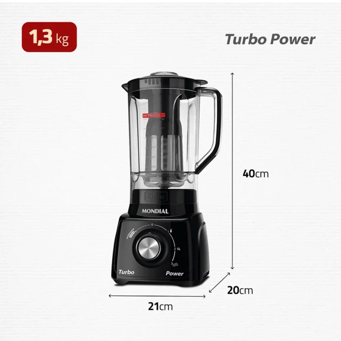 Liquidificador Mondial Turbo Power L-99-FB - Image 2