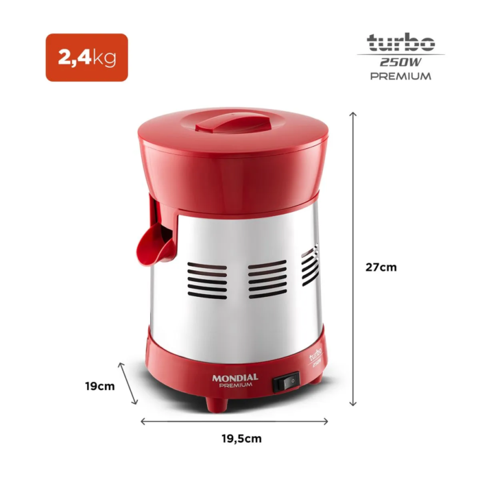 Extrator Mondial Turbo Premium E-24 - Image 4