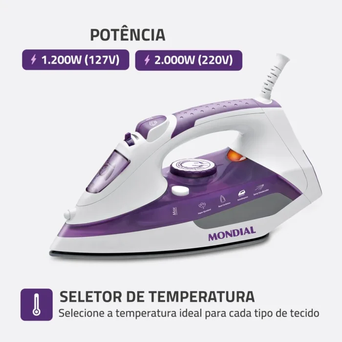 Ferro a Vapor Mondial F-40 - Image 2