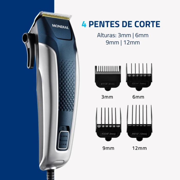 Cortador de Cabelos Mondial Titanium Power CR-09M - Image 2
